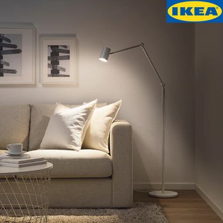 IKEA NYMÅNE นีโม้เนอ โคมไฟพื้น/โคมไฟอ่านหนังสือ, ขาว แนะนำให้ใช้หลอด LED GU10 วัสดุโลหะแข็งแรงคงทน