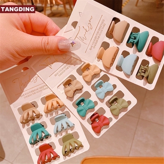 ( Cod Tangding ) กิ๊บติดผมรูปโบว์ขนาดเล็กสไตล์เกาหลี 6 ชิ้น / ชุด