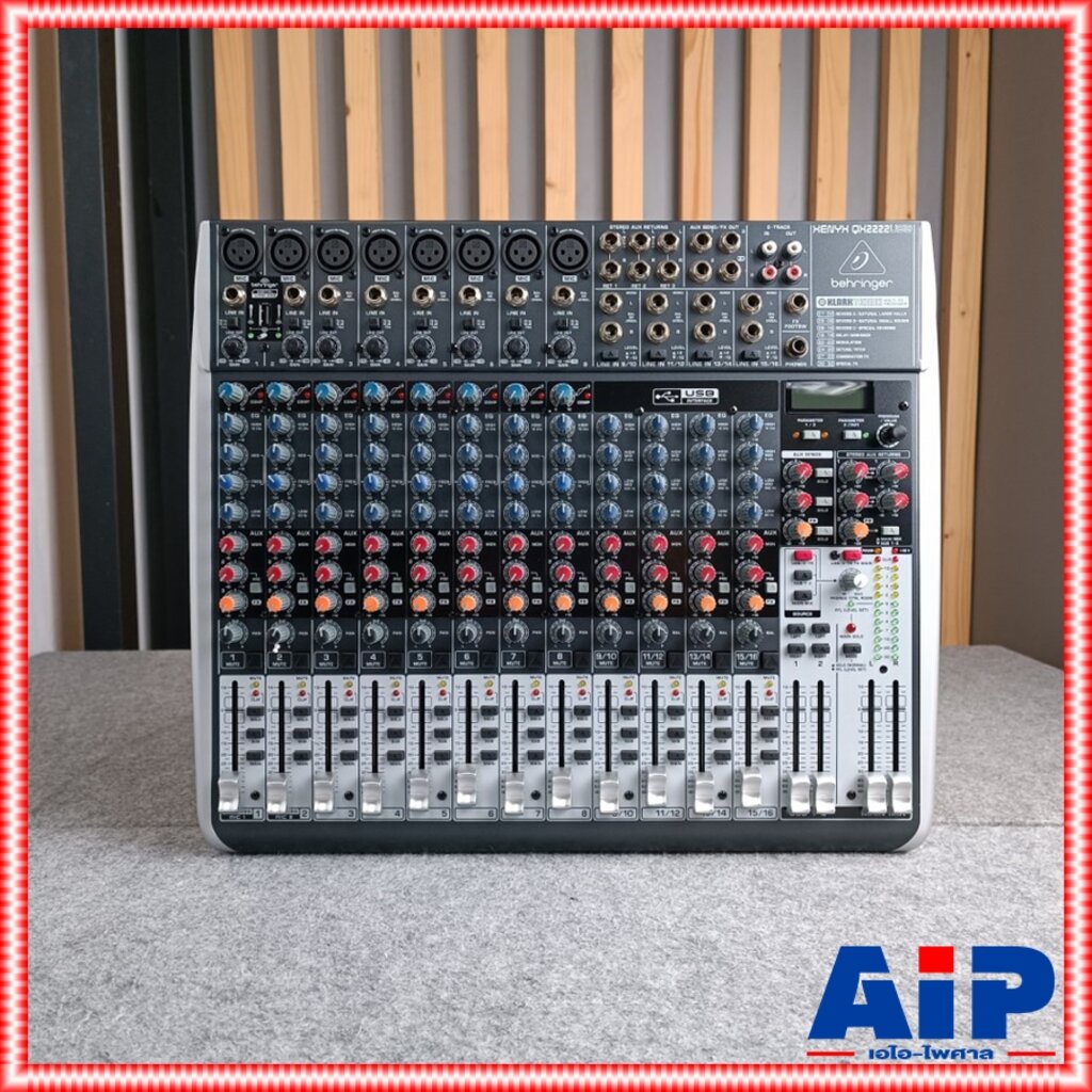 BEHRINGER QX-2222USB mixer QX 2222USB QX2222USB มิกซ์ มิกเซอร์ เครื่องเสียง เครื่องปรับแต่งเสียง MIX