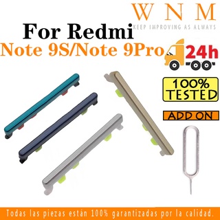 ปุ่มปรับระดับเสียง สําหรับ Xiaomi Redmi Note 9Pro 9S / 9 Pro S ปุ่มเปิดปิด ปุ่มปรับระดับเสียงขึ้น และลง ด้านข้าง อะไหล่เปลี่ยน