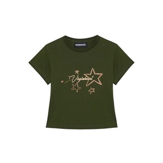 เสื้อยืดผ้าฝ้ายพิมพ์ลายแฟชั่นTwinkle star baby tee