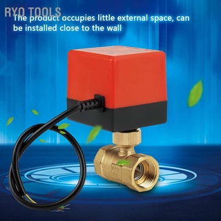 [คลังสินค้าใส] เครื่องมือวาล์วไฟฟ้า Dc 12V G3 / 4" Dn20 ทองเหลือง 2 ทางสําหรับควบคุมการไหลของการไหล