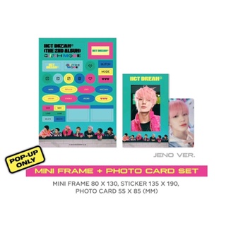 (พร้อมส่ง) NCT DREAM - Mini Frame + Photocard Set Glitch Mode pop-up MD