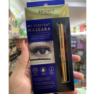 Browit by Nongchat My Everyday Mascara 5.5g. มาสคาร่า มาสคาร่าตา น้องฉัตร หัวแปรงหวี