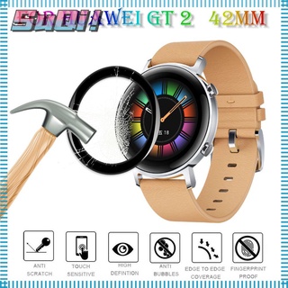 3D Full Edge Fibre Glass Protective Film Screen Protector For Huawei GT 2 42mm Smartwatch