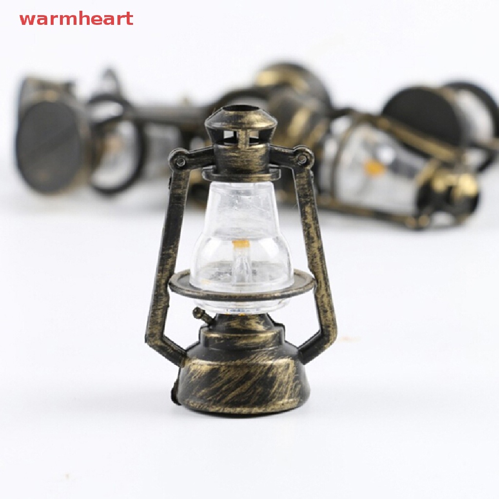 (warmheart) โคมไฟน้ํามันจิ๋ว 1:12 1:6 อุปกรณ์เสริม สําหรับบ้านตุ๊กตา 1 ชิ้น