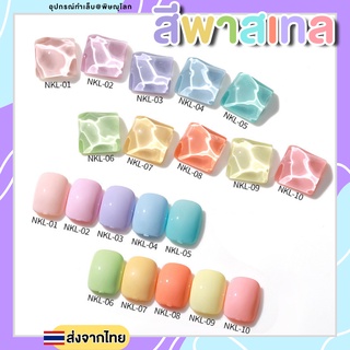 ASฝาแหลม NKL สีเจลพาสเทลทาตกแต่งเล็บ 10 สี