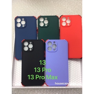 เคส TPU นิ่มสีพื้นปุ่มสี For iPhone13/13 Pro/13 Pro Max