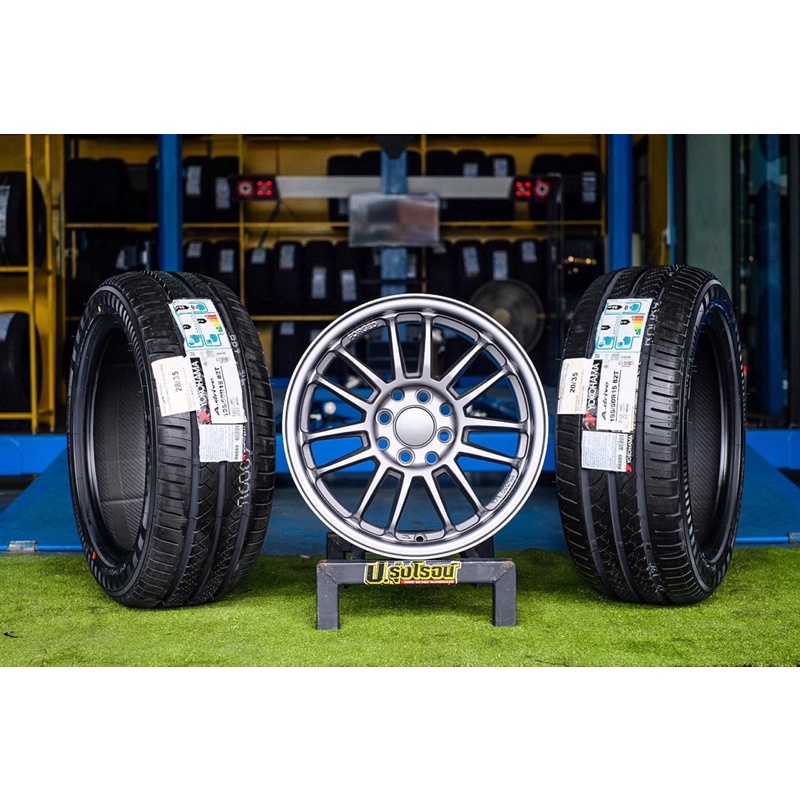 แม็ก​ ขอบ15​ พร้อมยางโยโก​ 195/50R15, 195/55R15(ราคาต่อ ชุด)