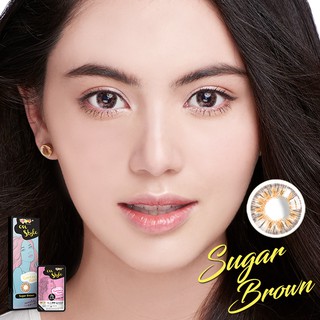 Lollipop Onstyle Sugar Brown คอนแทคเลนส์สายตา 0.00 ถึง -10.00