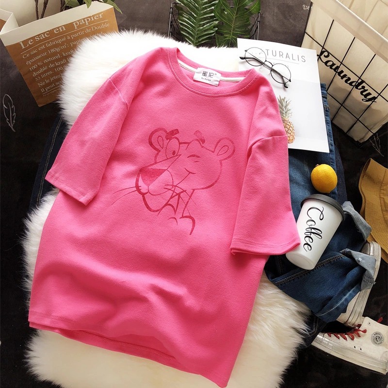 LHSunshine เสื้อยืดสกรีนลายการ์ตูนน่ารักสดใสมากเวอร์