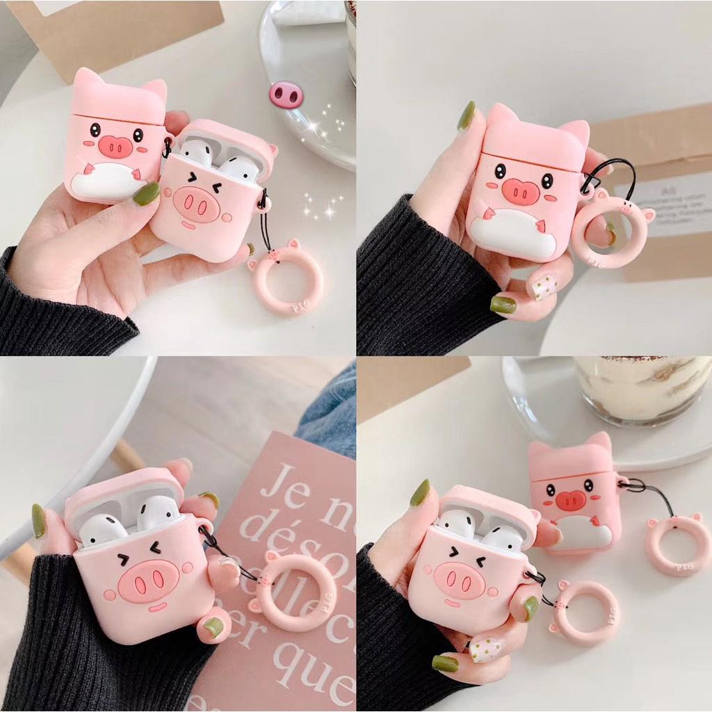 เคสแบบนุ่มรูปหมูสีชมพูน่ารัก