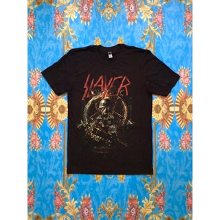 ผ้าฝ้าย 100%🎸SLAYER  เสื้อวง Slayer สินค้านำเข้า ลิขสิทธิ์แท้S-3XL