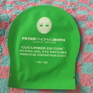 PETER THOMASROTH cucumber de-tox hydra-gel eye patches 1 คู่