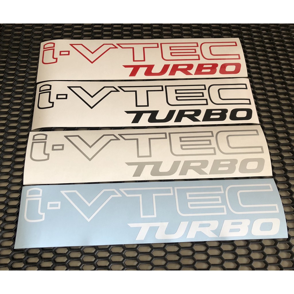 i-VTEC TURBO  Ver.2 สติกเกอร์ ORACAL สติกเกอร์แต่งรถ สติกเกอร์Honda **หากต้องการซื้อคู่ ให้กดซื้อ 2 
