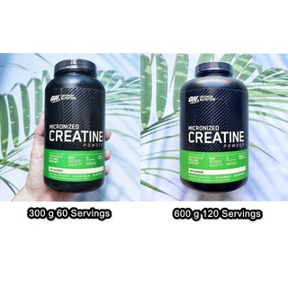 (Optimum Nutrition®) Micronized Creatine Powder Unflavored 5 g PerServing 300 or 600 g ไมโครไนซ์ ครีเอทีน แบบผง