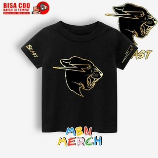 เสื้อยืด พิมพ์ลาย Mr beast gold สําหรับเด็กผู้ชาย และเด็กผู้หญิง