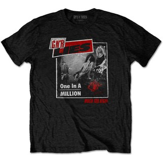 เสื้อยืดคอกลม แขนสั้น พิมพ์ลาย Guns N Roses One In A Million สําหรับผู้ชาย