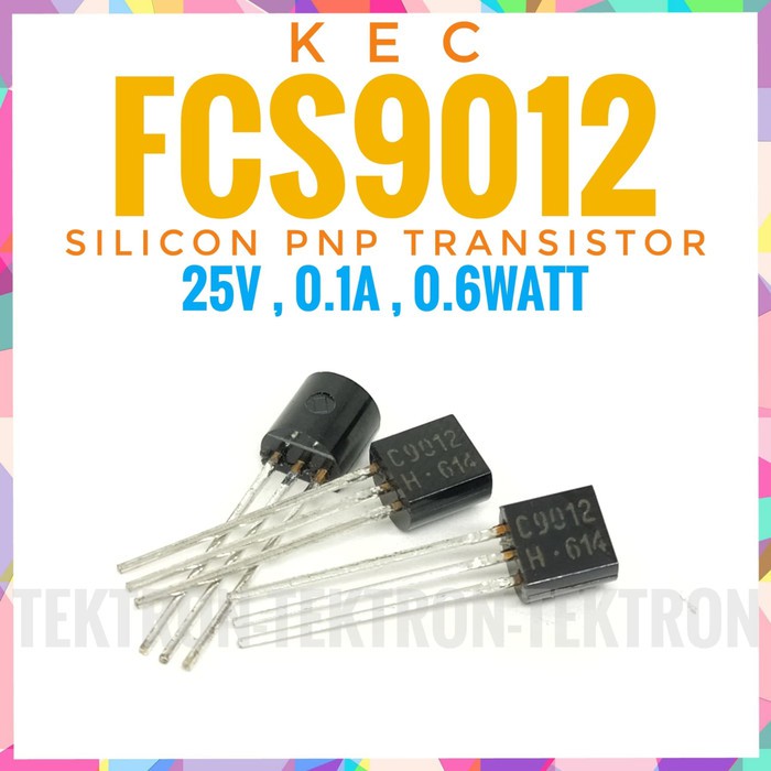 KEC FCS9012 ซิลิคอน PNP ทรานซิสเตอร์ CS9012 C9012 S9012 25V 0.1A