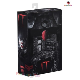 โมเดลฟิกเกอร์ IT Pennywise Neca toys สูง 18เซ็น ตุ๊กตาจากภาพยนต์สยองขวัญ เพนนีไวท์