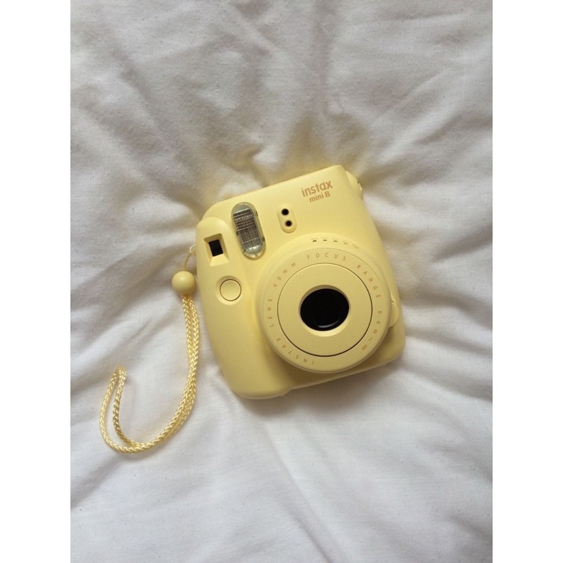 กล้องโพลาลอยด์ Fuji mini 8 สีเหลืองพาสเทล(มือสอง)