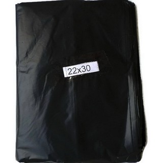 papamami Black Garbage bag ถุงขยะ ถุงใส่ขยะ 22นิ้วx30นิ้ว บรรจุ 1ก.ก-สีดำ (25ถุง)