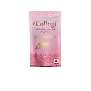 Collagi Collagen peptide 50,000 mg. plus vitamin c 30mg. คอลลาจิ คอลลาเจนจากประเทศญี่ปุ่น เพิ่ม วิตามินซี 30มล. (1ซอง)