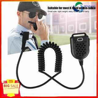 ❀พร้อมส่ง ไมโครโฟน วิทยุพกพา หัว K มินิ walkie-talkie เครื่องรับส่งสัญญาณแบบพกพา ไมโครโฟนแบบใช้มือถือพร้อมไมโครโฟนแบบเบาพร้อมคุณภาพเสียงที่ชัดเจน (สีดำ)