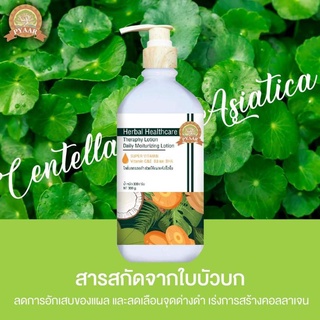 โลชั่นมะพร้าวสกัดเย็น Herbal Healthcare สกัดจากใบบัวบก ลดการอักเสบของแผล