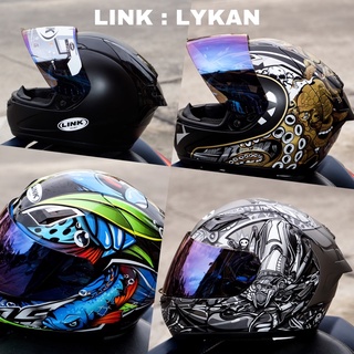 LINK LYKAN หมวกกันน็อคเต็มใบ นวมถอดซักได้ 💖🌈