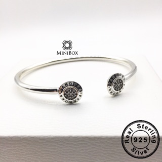 925 Silver Crystal Clear Bangle กำไล