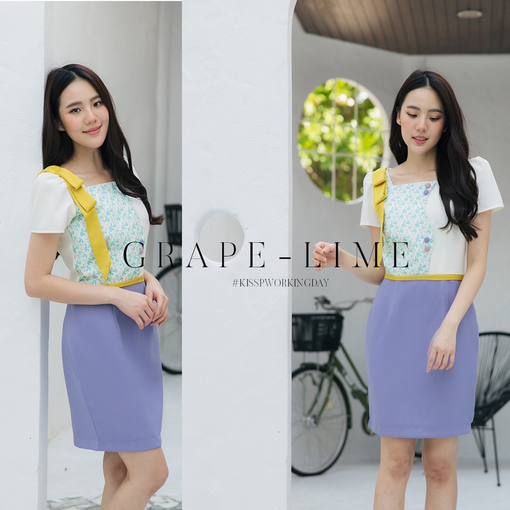 SS003 GRAPE-LIME JELLY ' dress (+6.6 CODE)