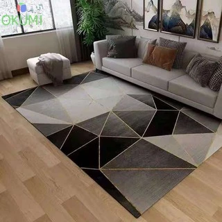 OKUMI_SHOP พรมปูพื้น ขนาด 120x160 ซม พรมปูพื้นห้องนั่งเล่น carpet พรมตกแต่งบ้าน(สุ่มลาย)