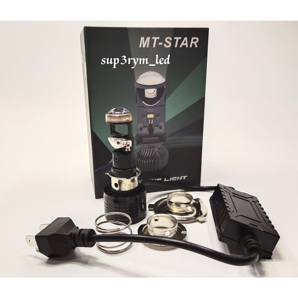ไฟหน้า Led mt star h8 โปรเจคเตอร์ mini h6 h7 h4 โปรเจคเตอร์ตัดแสงสีขาว