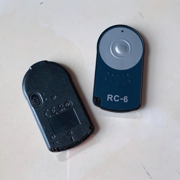 1pcs RC-6 IR รีโมทคอนโทรลชัตเตอร์สําหรับ Canon EOS 6D 7D 7D2 5D2 5D3 5D4 800D 700D 650D 600D 5DS 550D 500D 450D