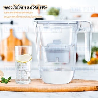 PHILIPS Micro X- Clean Plus AWP2937WH/AWP2941WHT/97 เหยือกกรองน้ำ สีขาว3.4L