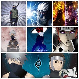 ผ้าพื้นหลัง พิมพ์ลายการ์ตูนนารูโตะ Kakashi Nine Lama สําหรับตกแต่งผนัง