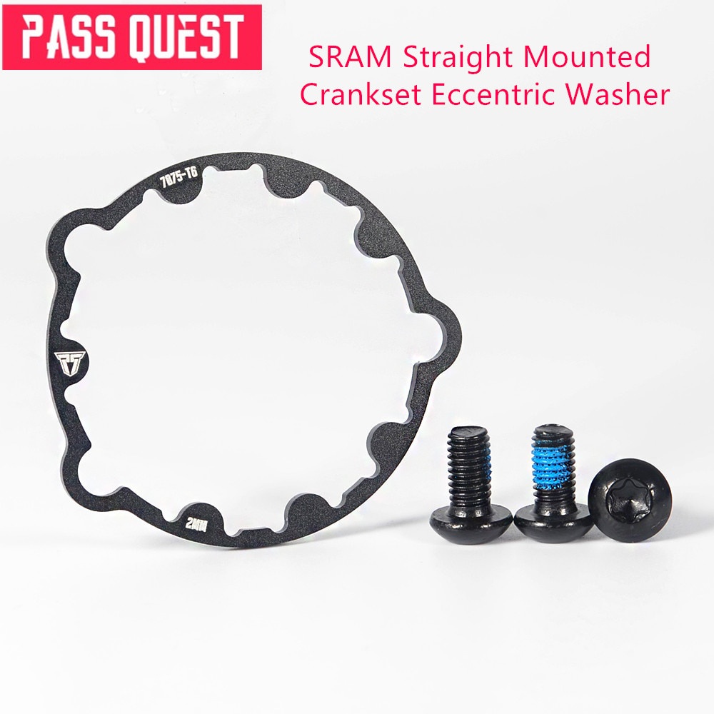 Pass Quest Gxp offset crank เครื่องซักผ้า 1.6 มม.2 มม.2.5 มม.Al7075-T6 สําหรับ Sram ข้อเหวี่ยงอุปกรณ
