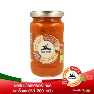 อัลเซ เนโร่ ซอสมะเขือเทศรสเห็ดพอร์ชินีออร์แกนิค 200 กรัม ALCE NERO TOMATO SAUCE WITH MUSHROOMS 200 g.