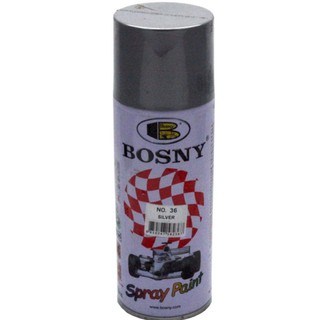 Bosny สีสเปรย์ อะครีลิค บอสนี่ สีเงิน บรอนด์เงิน #36