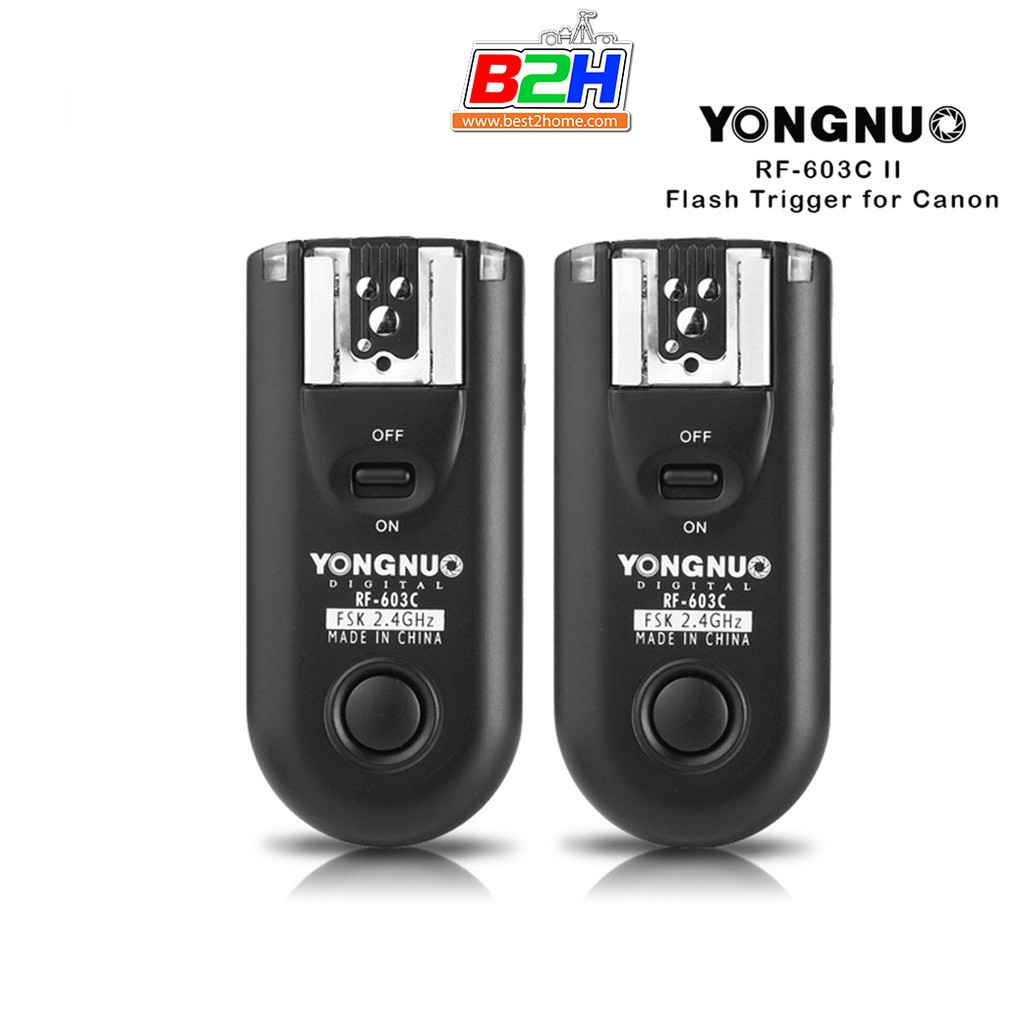 YONGNUO RF-603N II Wireless Flash Trigger for Nikon ตัวรับ ตัวส่งสัญญาณ ประกันศูนย์ในไทย 1 ปี