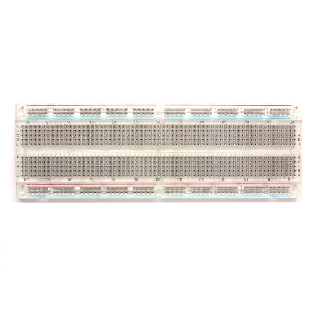 Breadboard บอร์ดทดลอง 830 รู MB-102 แบบใส