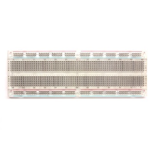 Breadboard บอร์ดทดลอง 830 รู MB-102 แบบใส