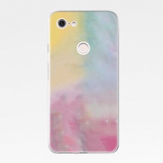 เคสโทรศัพท์มือถือแบบนิ่ม TPU ใส ลายก้อนเมฆสี สําหรับ Google Pixel 3A 3AXL 4 4A XL Google4