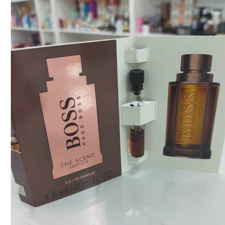 น้ำหอม vial ไวออล Boss The Scent Absolute by Hugo Boss is a Amber Spicy fragrance for men. This is a new fragrance