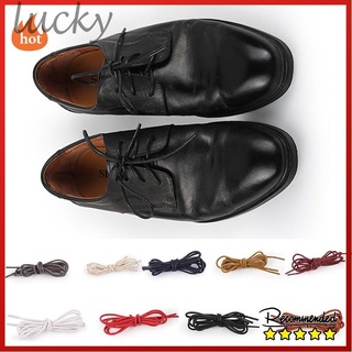 Round Waxed Solid Color Shoelaces Strings Laces Cord For Boot Sport Leather Shoe