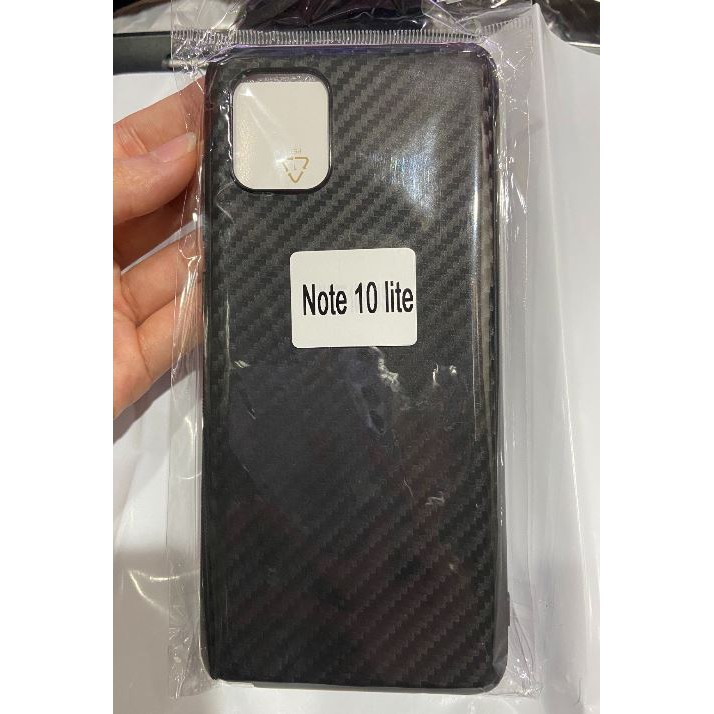 เคสสีดำ ลายเคฟล่า Samsung Galaxy Note 10lite 'หน้าจอ 6.7นิ้ว