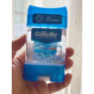 Gillette Deodorant กลิ่น Cool Wave ยิลเลตต์ โรลออนที่ดีที่สุด ลดเหงื่อ ระงับกลิ่นกาย ไม่ทิ้งคราบขาวใต้วงแขน 70 ml