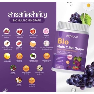 ดีพราวด์วิตามินซีสด 250,000 mg. Deproud Bio Multi C Mix ดีพราวด์ ไบโอ มัลติ ซี มิกซ์ (3สูตร)