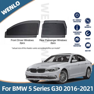 ม่านบังแดดแม่เหล็ก ติดหน้าต่างรถยนต์ สําหรับ BMW 5 Series G30 2016-2021